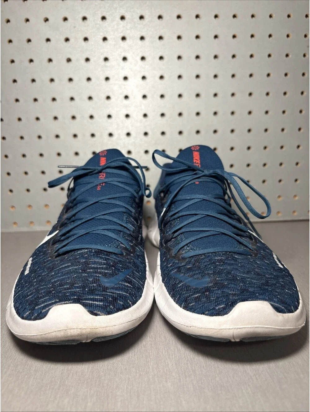 Nike Free Run 5.0 RN Running Shoes Mens Sz 9.5 Blue Comfort Lightweight Sneakers